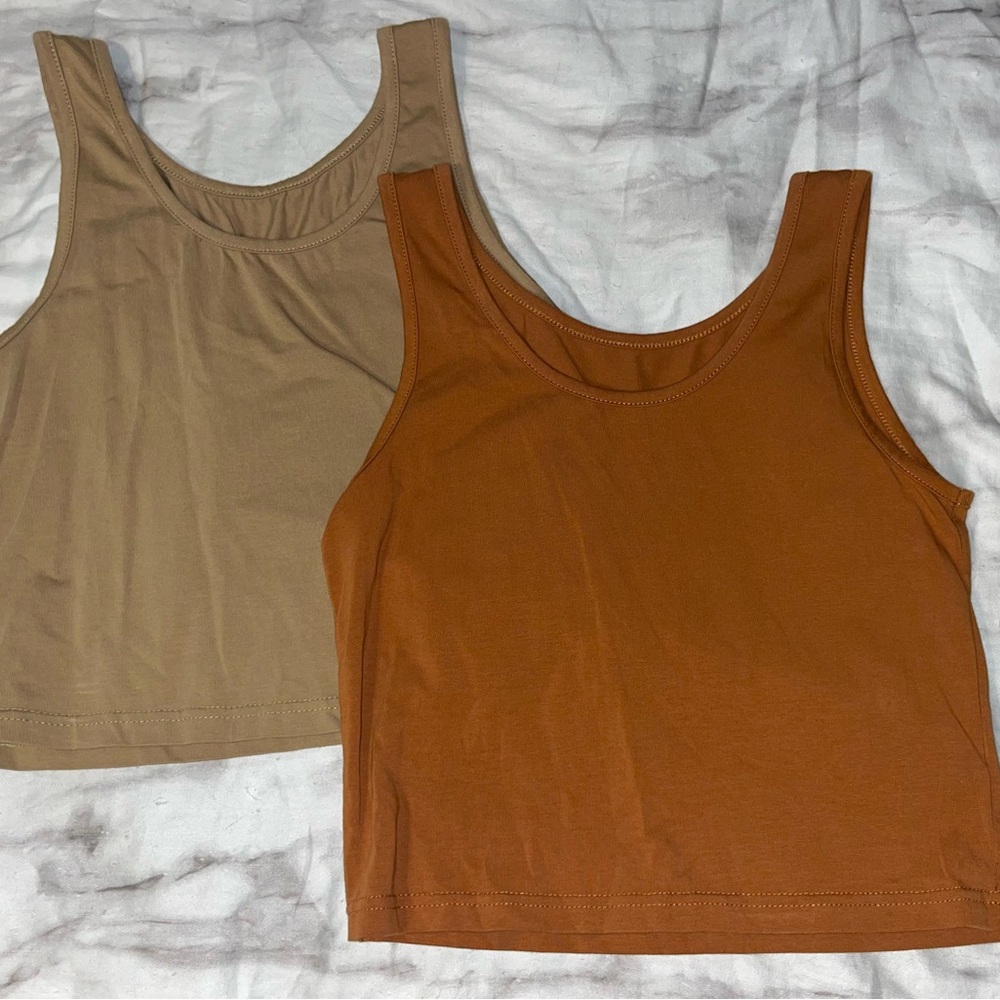 Women Basic Cropped Tank Tops